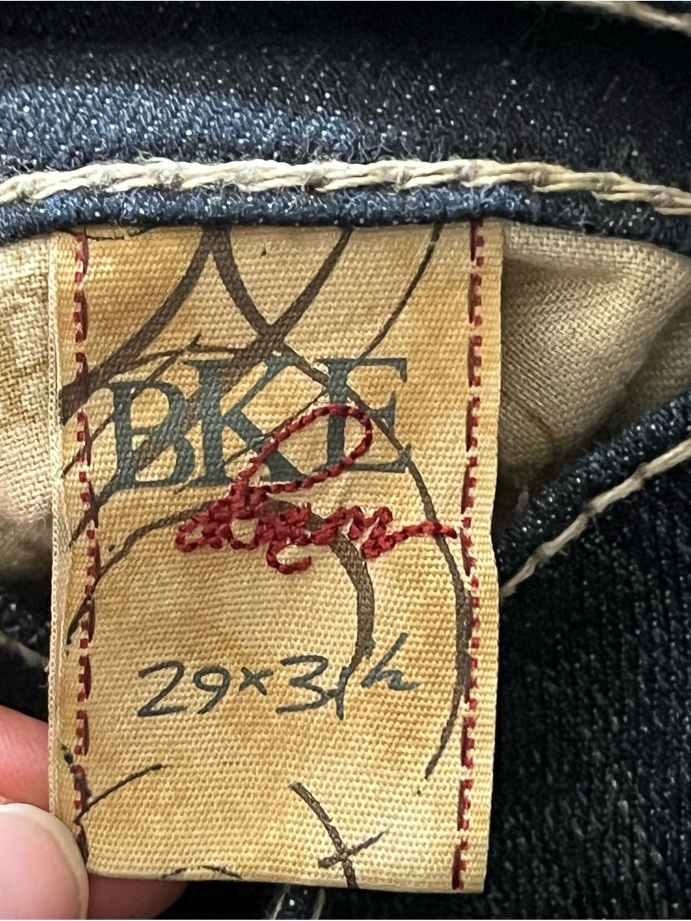 BKE Dark Indigo Flare Jeans - Picture 4 of 5